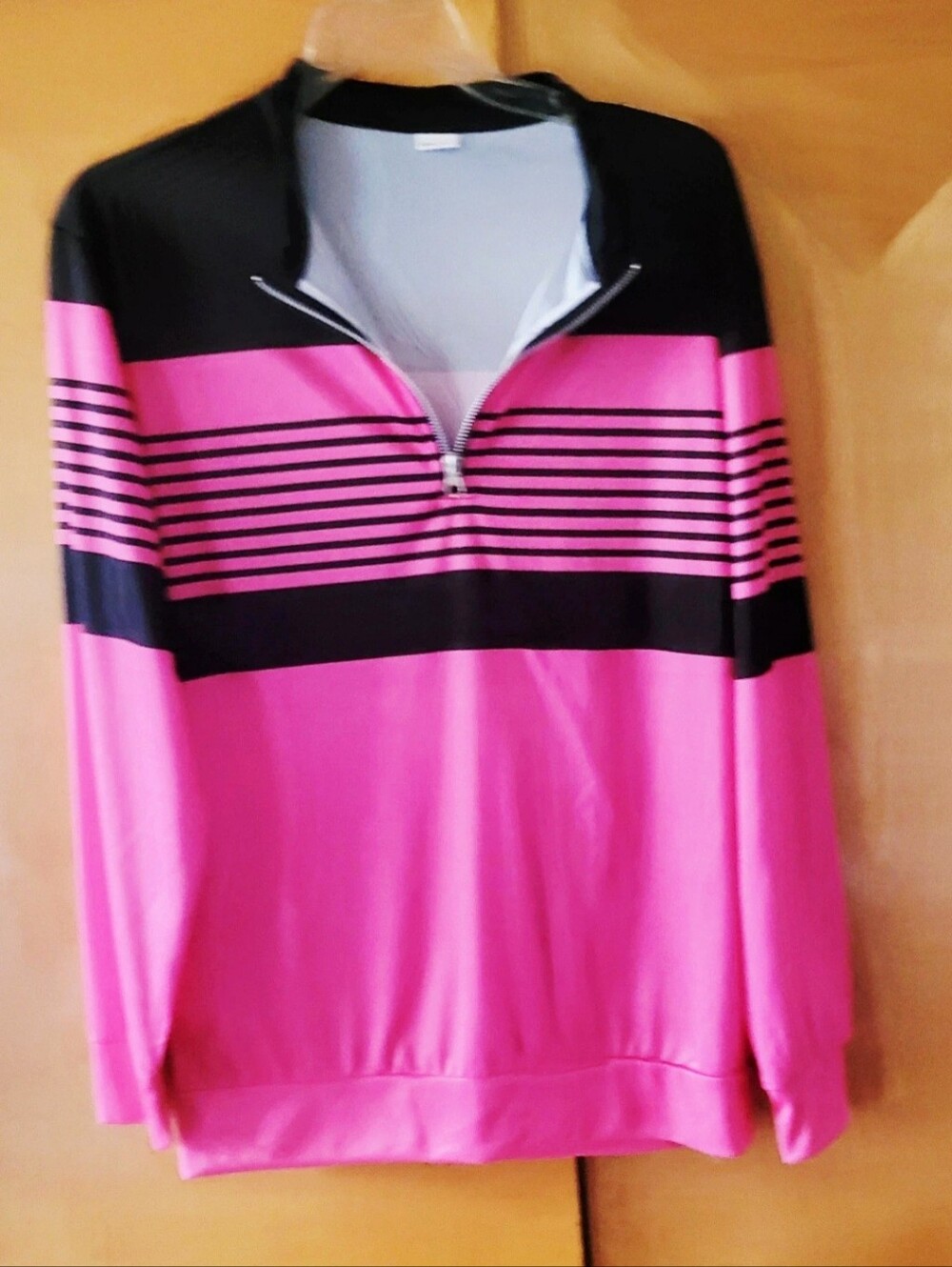 Pink & Black Pullover